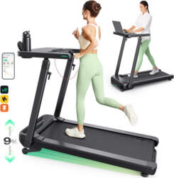 Treadmill with built-in work and exercise