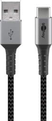 Goobay USB-C to USB-A Textile Cable