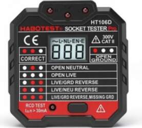 Habotest HT106D socket tester with digital