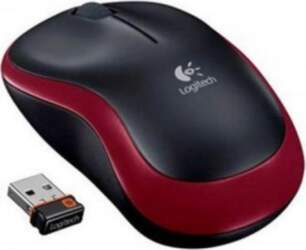 Logitech M185 Compact Wireless Mouse Red
