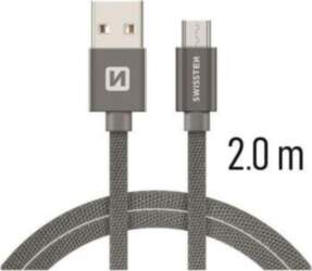 Swissten Textile Quick Charge Universāls Micro
