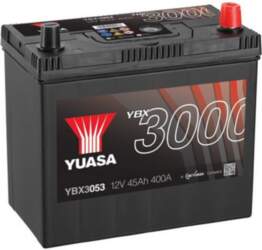Yuasa 3000 YBX3053 45Ah 400A Startera