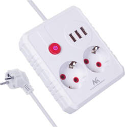 Maclean power strip, extender 2 sockets