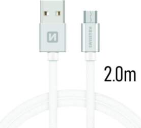 Swissten Textile Quick Charge Universāls Micro