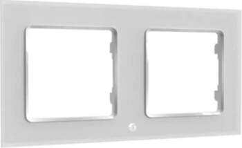 Switch frame double Shelly (white) FRAME2WHITE
