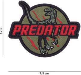 Uzšuve 3D PVC Patch Predator red