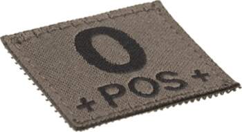 0 Pos Bloodgroup Patch RAL7013 (Clawgear)