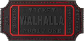 Uzšuve PVC Large Walhalla Ticket Rubber