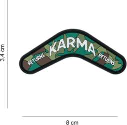 Uzšuve 3D PVC PatchKarma returns #4106