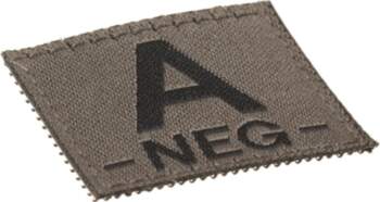A Neg Bloodgroup Patch RAL7013 (Clawgear)