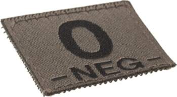 0 Neg Bloodgroup Patch RAL7013 (Clawgear)