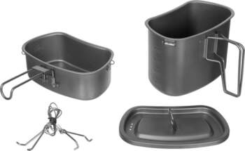 Katliņu komplekts Mess Kit, Titanium, folding