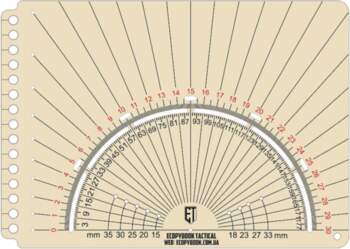 Leņķmērs - Ecopybook Tactical Ruler Protractor