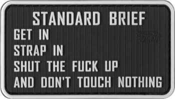 Standardbriefing Rubber Patch