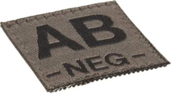 AB Neg Bloodgroup Patch RAL7013 (Clawgear)