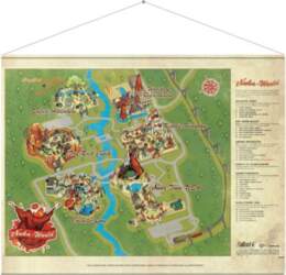 FALLOUT WALLSCROLL NUKA WORLD MAP 77CM