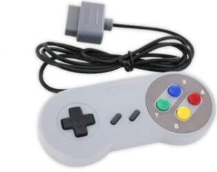 Controller wired for the SNES