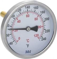 Termometrs HVAC, horizontāls