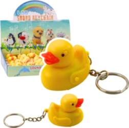 Backpack Keychain Duck LED Flashlight Sounds