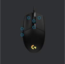 Logitech G G203 LightSync mouse USB