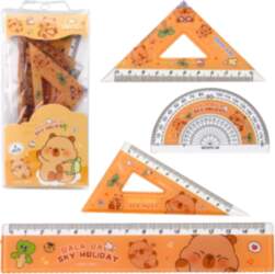 Set of Geometric Tools Capybara Ruler
