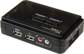 StarTech.com 2 Port Black USB