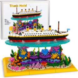 Construction Bricks Titanic Ship on a