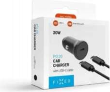 Fixed USB-C Car Charger 20W+ USB-C/USB-C