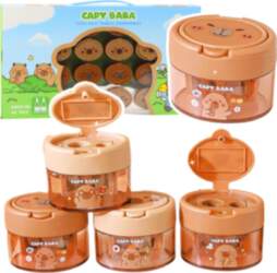 Lean Capybara Sharpener with Container for