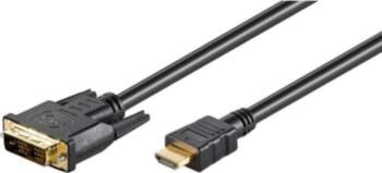 Microconnect HDMI - DVI-D (5m) Black