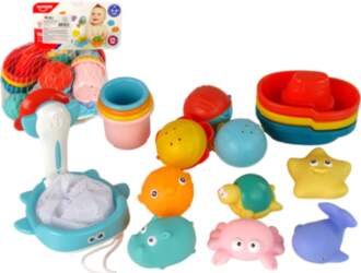 Water Animals Rubber Mesh Bathing Set
