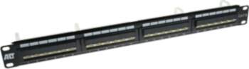 ACT Patchpanel 24-ports UTP 45° Cat6