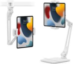 Adjustable stand for iPads white