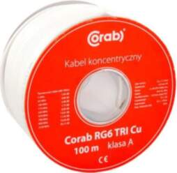 COAXIAL CABLE RG6 TRI Cu CORAB