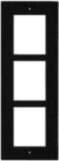 ENTRY PANEL 3MOD. FLUSH FRAME/BLACK/ IP
