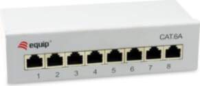 Equip Patchpanel 8xRJ45 Cat6a Desktop 500MHz