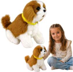 LEANToys Interactive Plush Dog Soft fur