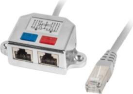Lanberg AD-0026-S network splitter Silver