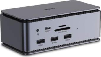 Lindy DST-Pro USB4 Docking Anthracite