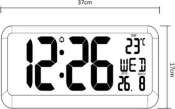 Maclean Large Digital Clock Wall Mount