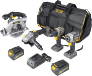 TOOL SET 4 TOOLS 2X4AH 18V
