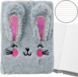 Plush Fur Notebook Lined Notebook With