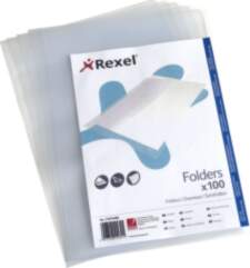 Rexel Embossed A4 L Folder Clear