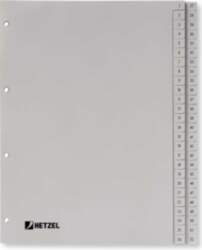 Rexel PP Dividers, grey, numerical