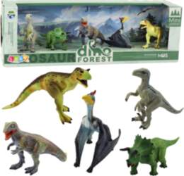 LEANToys Set of Realistic Forest Dinosaur