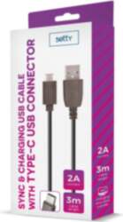 Setty Universal USB Cable 3m 2A