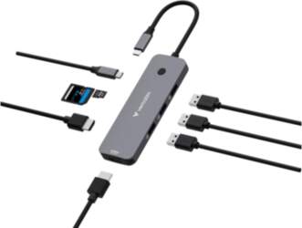 Verbatim CMH-08 USB Type-C 5000 Mbit/s