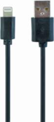 Gembird CC-USB2-AMLM-1M lightning cable Black
