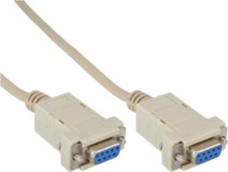 InLine DB9 10m serial cable Grey