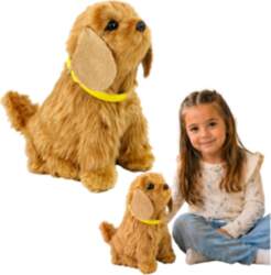 Interactive Plush Dog Soft fur Cocker